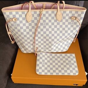 Neverfull MM Damier Azur ♡ Like NEW